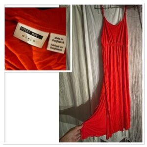 Noisy May Bright Red Maxi Dress